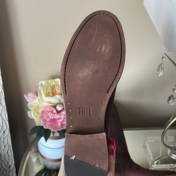 New FRYE Mellisa button cognac boots - Picture 9 of 13